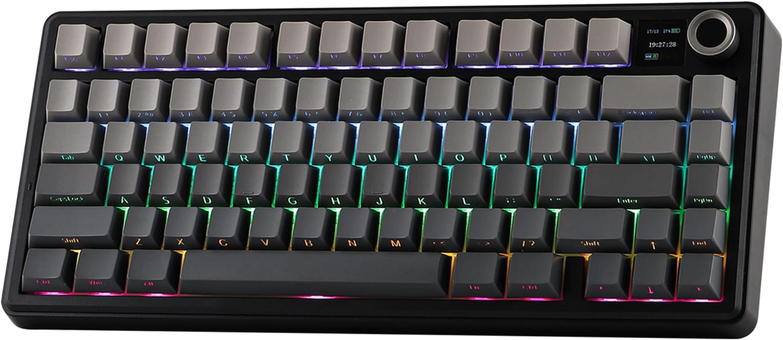 Aula F75 MAX Wireless Mechanical Keyboard with TFT Screen and Knob, Gasket Gaming