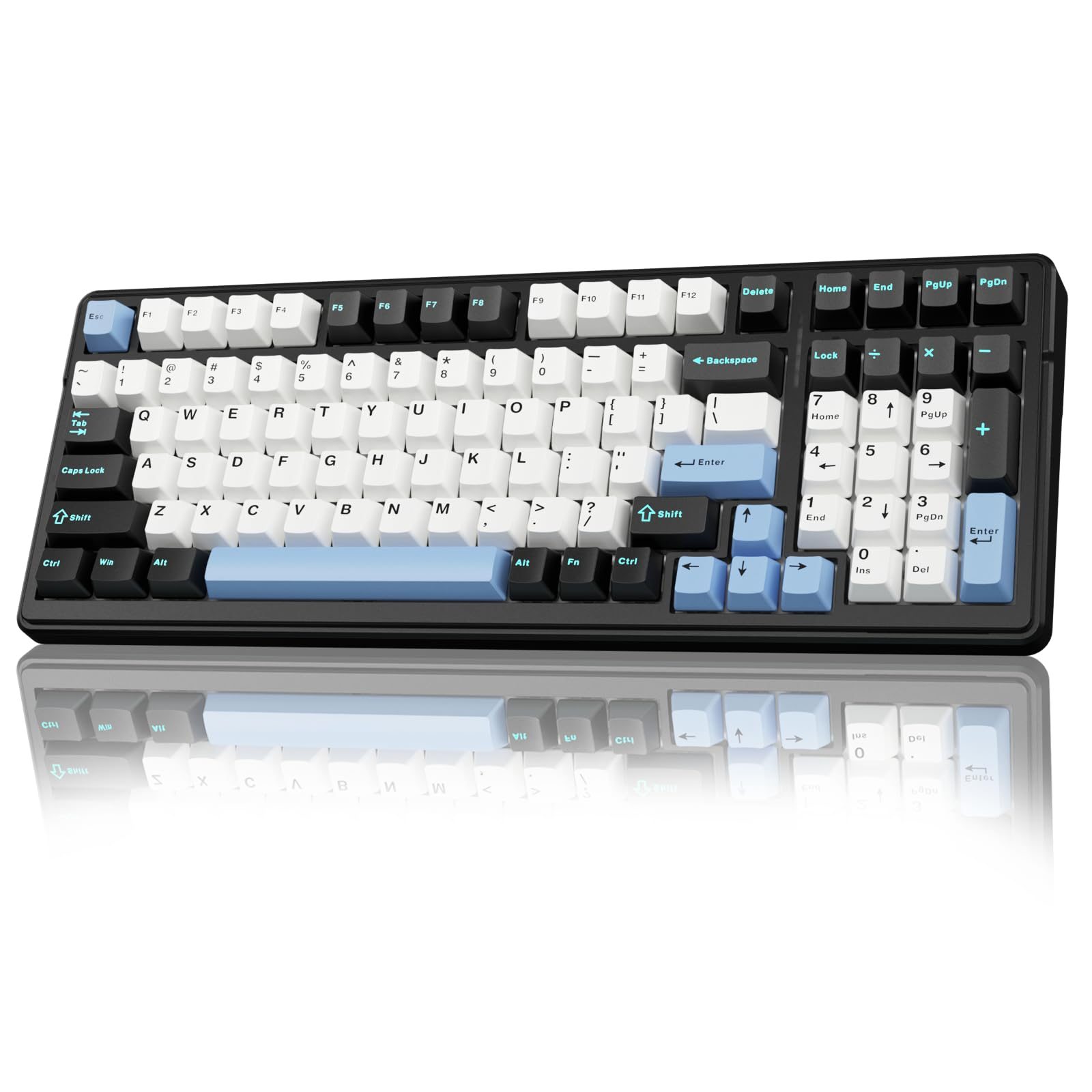 Aula F99 Tri-Mode Wireless Hot-Swap Mechanical Keyboard, BT/2.4GHz/USB-C