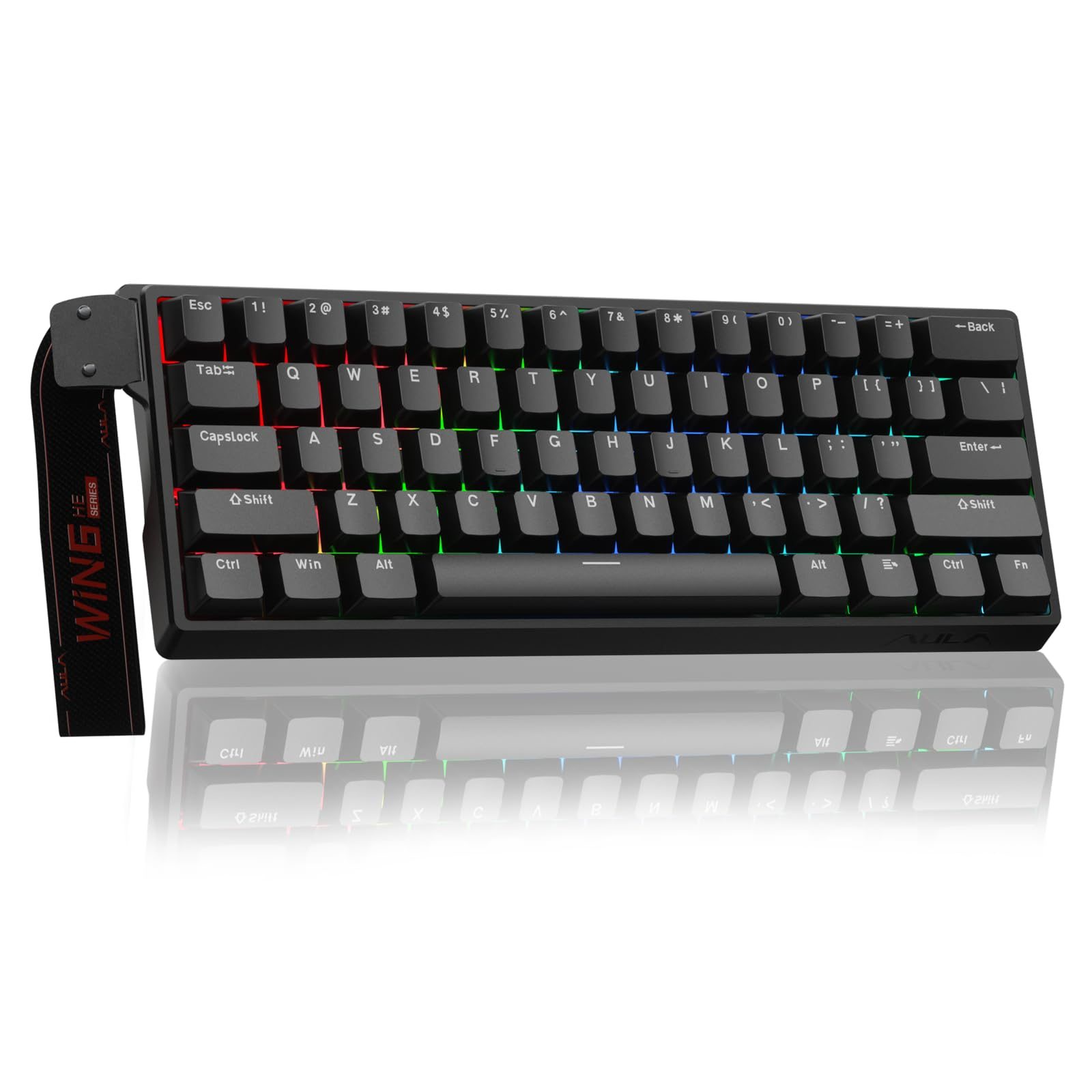 Aula WIN60 HE 60% Mechanical Gaming Keyboard, Magnetic Hall Effect Switches, Adjustable Actuation