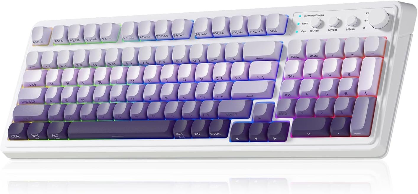 S99 Tri-Mode Wireless Gaming Keyboard, Bluetooth/2.4GHz/USB-C