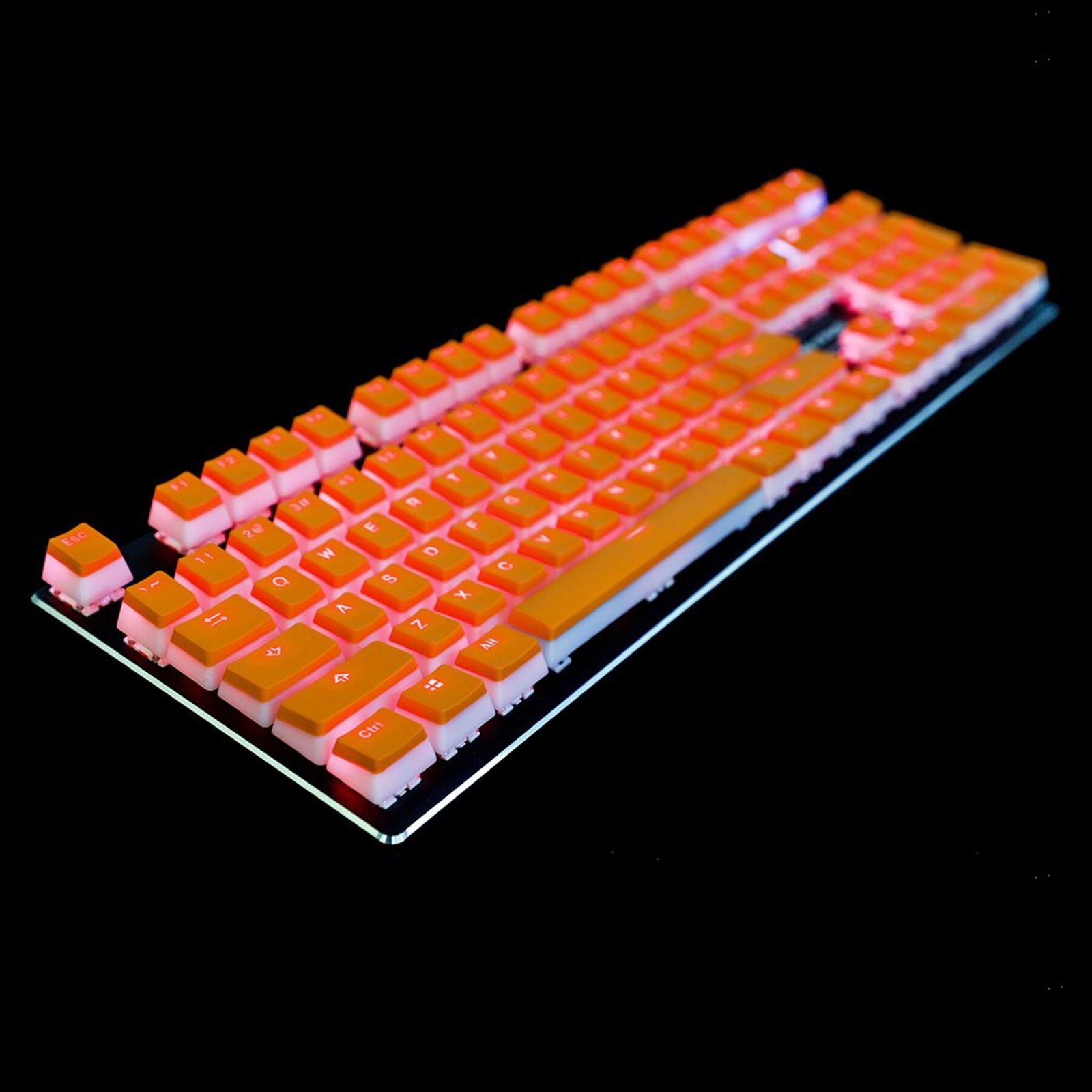 Pudding Keycaps PBT Shine-Through 165 Keys Set OEM Profile