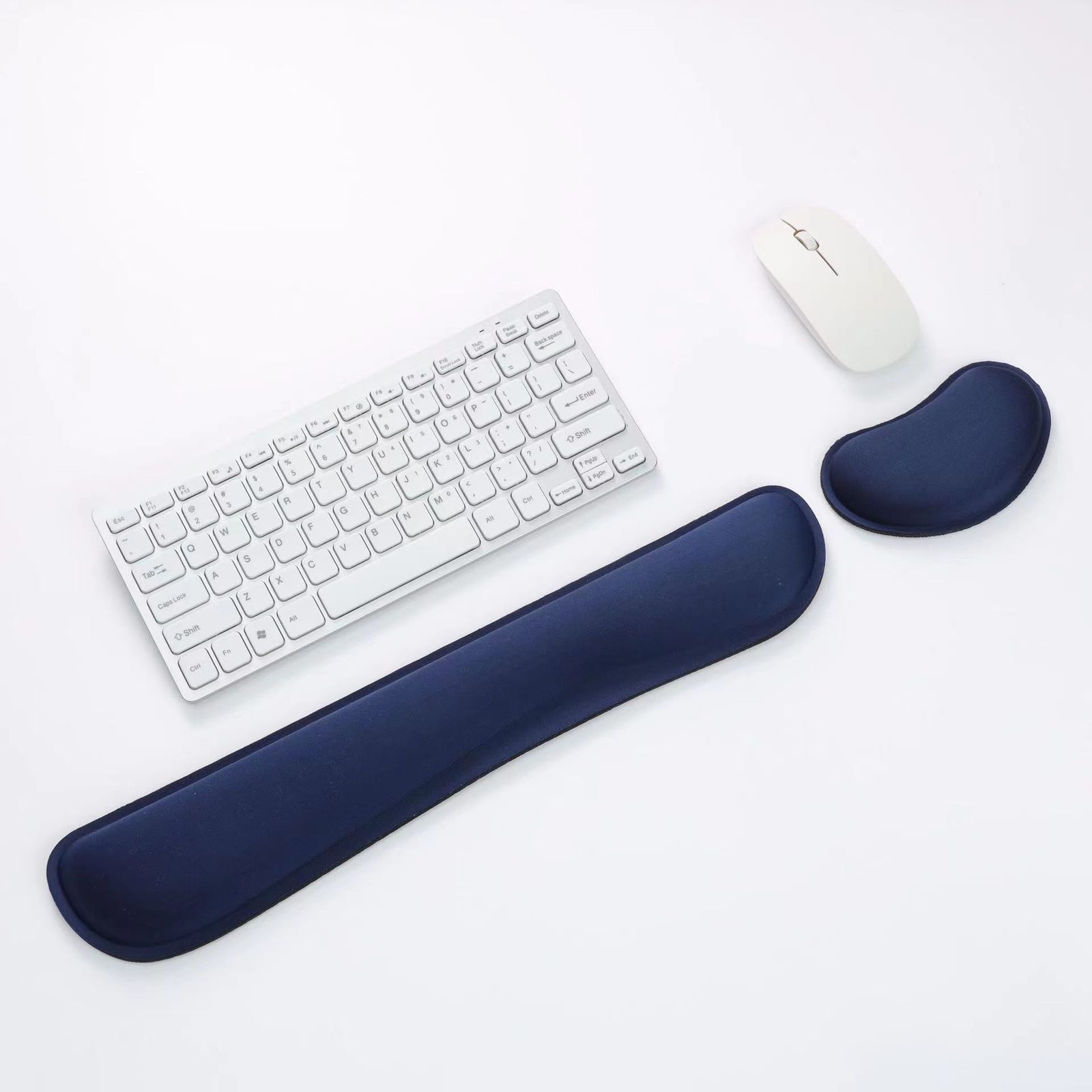 Silky Memory Foam Wrist Rest for Computer Keyboard, Ergonomic Design